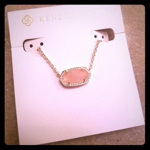 *NEW* Kendra Scott rose quartz Elisa necklace